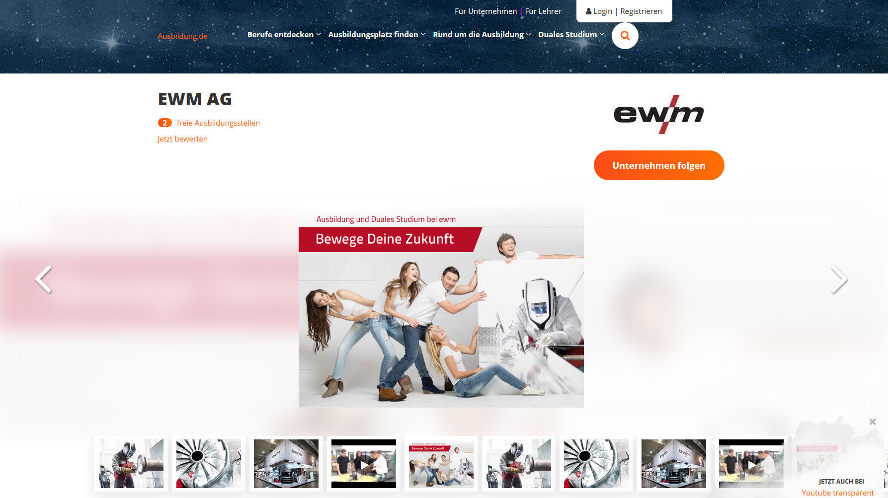 Website Ausbildung.de